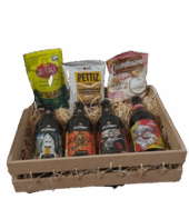 Cesta Presente com Cervejas Artesanais e Petiscos